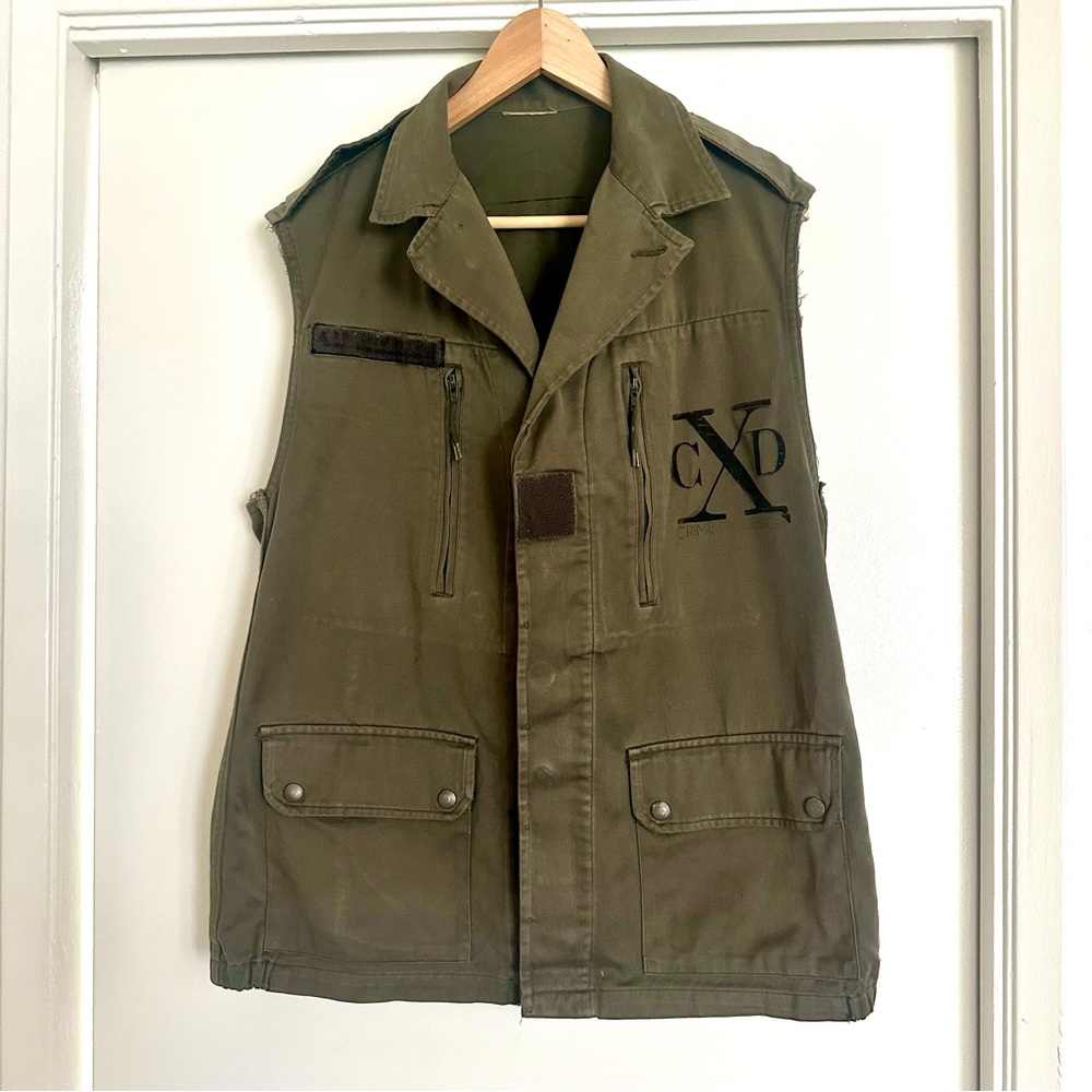 Men’s Crime by Design Army Camo Jacket Vest